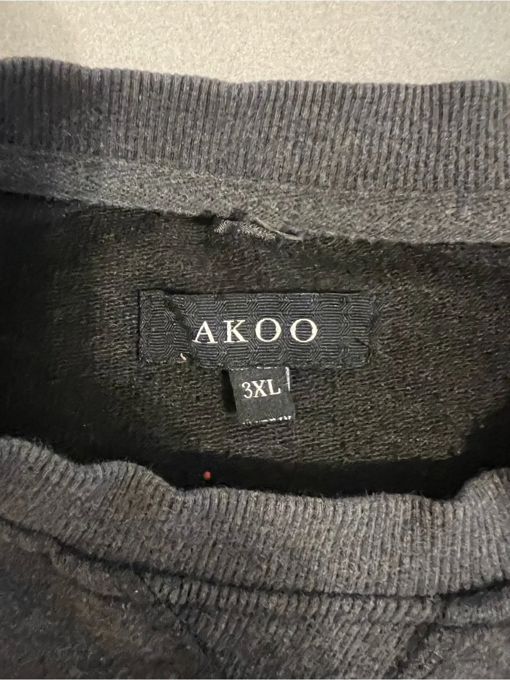 Akoo Charcoal Crewneck Sweatshirt with Medal Graphic